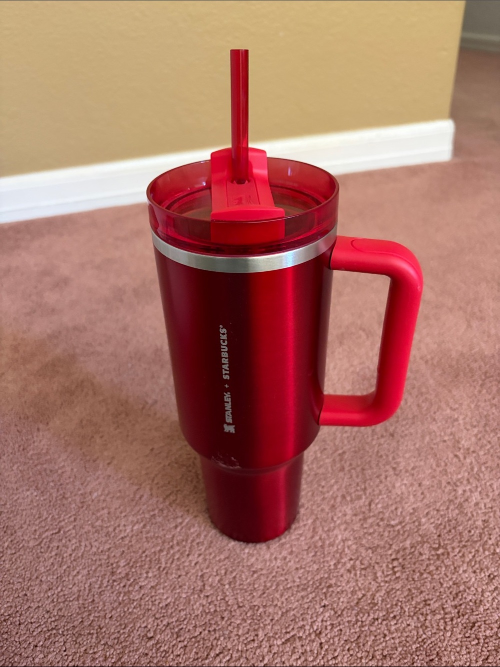 Mug/Tumbler - Stanley X Starbucks 40oz quencher all red limited edition  cup